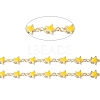 3.28 Feet Handmade Alloy Enamel Star Link Chains X-ENAM-F138-01E-RS-2