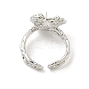 Brass Cup Peg Open Cuff Ring Settings KK-G518-10P-03-3