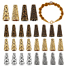 90Pcs 6 Styles Tibetan Style Apetalous Alloy Bead Cone FIND-PH0021-18-1