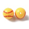 Sport Theme Opaque Resin Beads RESI-TAC0016-06B-1