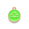 Alloy Enamel Pendants ENAM-S124-01A-06K-2