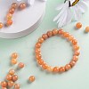 100Pcs 8mm Natural Peach Calcite Round Beads DIY-LS0002-27-6