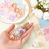 24Pcs 6 Colors Bubble Style Transparent Acrylic Pendants MUSH-SC0001-01-3
