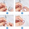 Ion Plating(IP) Adjustable 304 Stainless Steel Finger Rings Components STAS-P291-01B-G-5