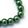 Baking Painted Pearlized Glass Pearl Round Bead Strands X-HY-Q003-12mm-75-2