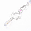 AB Color Plated Crystal Bullet Big Pendant Decorations LS-HJEW-G019-03F-5
