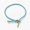 Cotton Twisted Cord Bracelet Making X-MAK-L012-01-1