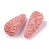 Carved Synthetic Coral Beads X-CORA-R020-07-2