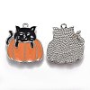 Autumn Theme Alloy Enamel Pendants X-ENAM-J649-06P-01-2