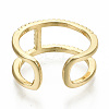 Brass Micro Pave Clear Cubic Zirconia Cuff Rings RJEW-S045-020G-NR-4