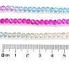 Transparent Painted Glass Beads Strands DGLA-A034-T4mm-A14-3