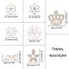 Alloy Rhinestone Cabochons PALLOY-OC0002-15LG-2