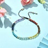 Natural & Synthetic Mixed Stone Braided Bead Bracelet BJEW-TA00324-4