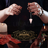 AHADEMAKER 1Pc Cone/Spike/Pendulum Natural Rose Quartz Stone Pendants DIY-GA0004-30G-5