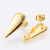 304 Stainless Steel Stud Earring Findings X-STAS-Q231-04G-1
