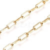 Soldered Brass Paperclip Chains CHC-D025-04G-01-2