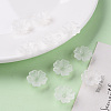 Transparent Frosted Acrylic Bead Caps MACR-S371-04A-701-6