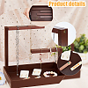 Rectangle Wood Jewelry Display Stands ODIS-WH0329-34B-5