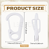 10Pcs Alloy Keychain Clasp Findings FIND-LP0008-49-2