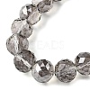 Transparent Electroplate Glass Beads Strands EGLA-N002-34F-F02-3
