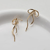 Brass Stud Earring Finding KK-U061-14A-G-2