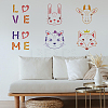 6Pcs 6 Styles Hexagon PET Hollow Out Drawing Painting Stencils DIY-WH0394-0038-7