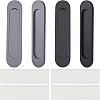 4Pcs 2 Colors No Punch Alloy Flush Pull Barn Door Handle FIND-CA0004-89-1