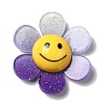 Acrylic Big Pendants with Glitter Powder MACR-M023-03F-1