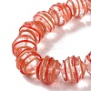 Round Handmade Clear Lampwork Beads Strands LAMP-G150-02E-4