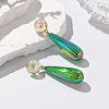 Teardrop Resin Dangle Stud Earrings WGCAAC8-08-1
