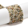 Natural Green Rutilated Quartz Beads Strands G-RM241221-B22-2