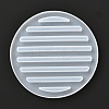 Flat Round Silicone Cup Mat Molds DIY-I065-06-2