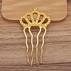 Alloy Hair Comb Findings PW-WGF8823-02-1