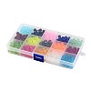 1Box 15 Color Transparent Glass Beads GLAA-X0011-02-10mm-2