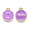 Alloy Enamel Pendants ENAM-S124-01B-01C-1
