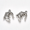 Tibetan Style Alloy Pendants X-TIBE-Q094-02AS-RS-1