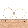 SHEGRACE Brass Hoop Earrings Findings XGR0005G-70G-A-3