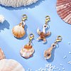 Shell & Starfish Acrylic Pendant Decorations HJEW-JM02771-1