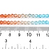 Gradient Color Baking Paint Glass Bead Strands DGLA-A039-T4mm-A016-5