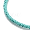 Braided Round Imitation Leather Bracelets Making BJEW-H610-01P-12-3
