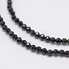 Natural Black Spinel Beads Strands G-E351-01A-2