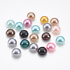 ABS Plastic Imitation Pearl Cabochons SACR-S738-10mm-M-1