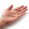 PVD Vacuum Plating 304 Stainless Steel Hoop Earrings STAS-S078-08-30mm-6