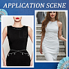 Alloy Moon Sun Star Double Layer Tassel Waist Chains AJEW-GF0013-25P-5