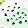 48Pcs 8 Colors Two Tone Glass Mood Beads GLAA-PA0001-46-4