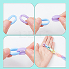 WADORN 450Pcs 9 Colors Acrylic Linking Rings OACR-WR0001-02-3
