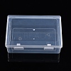 Rectangle Plastic Storage Organizer Boxes with Hinged Lid CON-YW0001-33-1