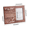 MDF Wood Photo Frames DIY-WH0231-059-2