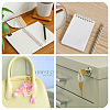 150Pcs 6 Colors Plastic Loose Leaf Book Binder Hinged Rings FIND-TA0010-54B-8