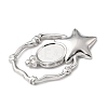 Star 304 Stainless Steel Pendant Cabochon Setting STAS-P454-09P-2